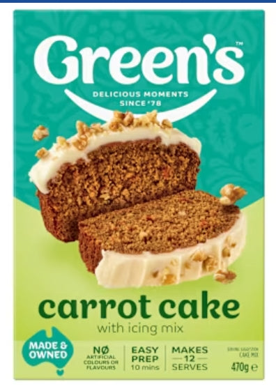 Green's Carrot Cake Mix
470g X6