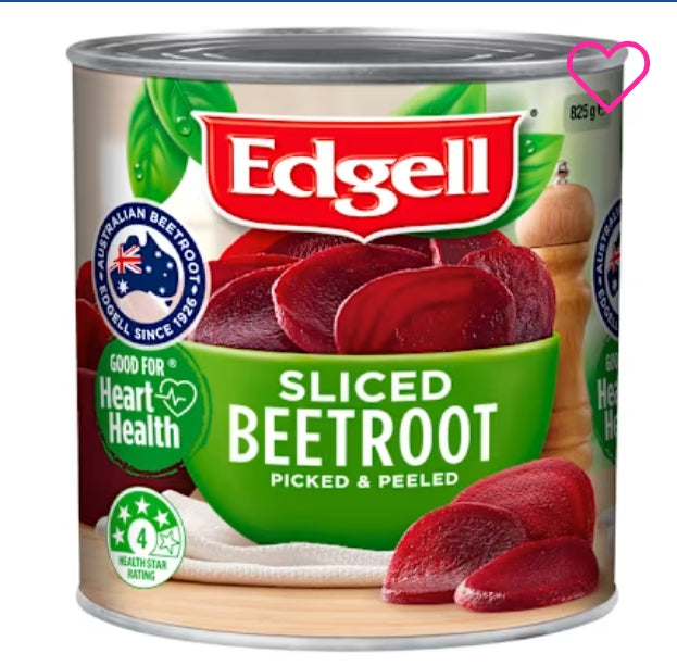 Edgell Beetroot Sliced
12 × 825g