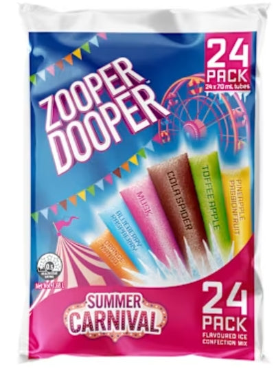 Zooper Dooper Water lce
Carnival 1.680 Lt X 6