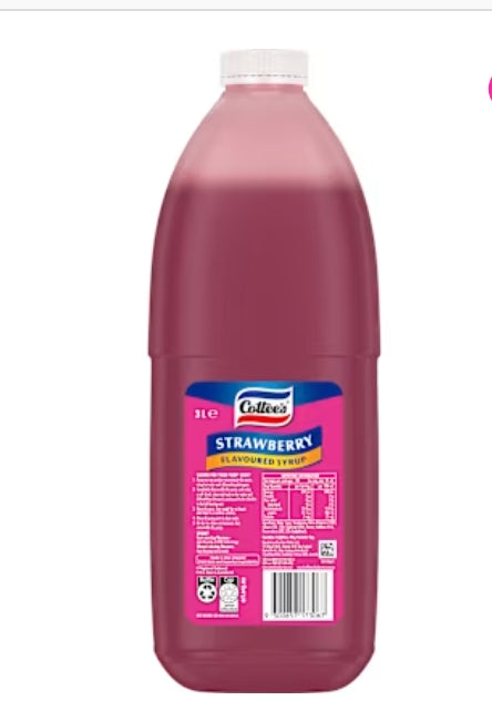 Cottee's Strawberry
Flavoured Syrup 3l