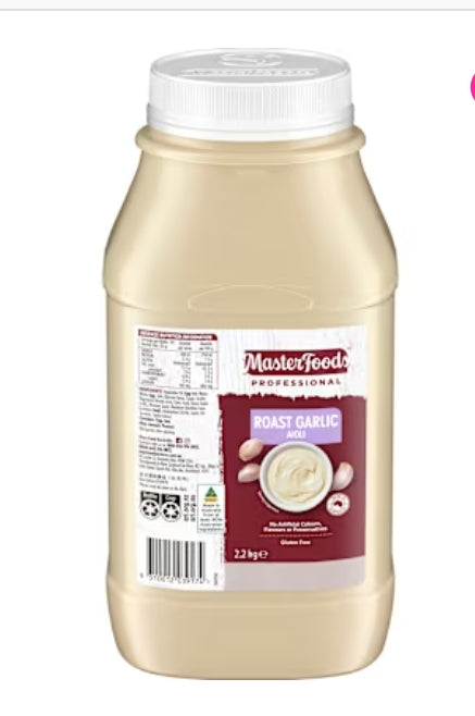 Masterfoods" Professional
Gluten Free Roast Garlic Aioli
2.2kg
