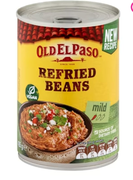 Old El Paso Beans Refried
435g X 8
