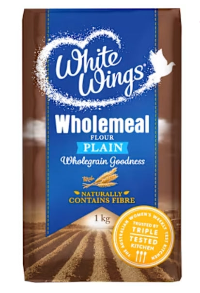 White Wings Flour Plain
Wholemeal 1 Kg