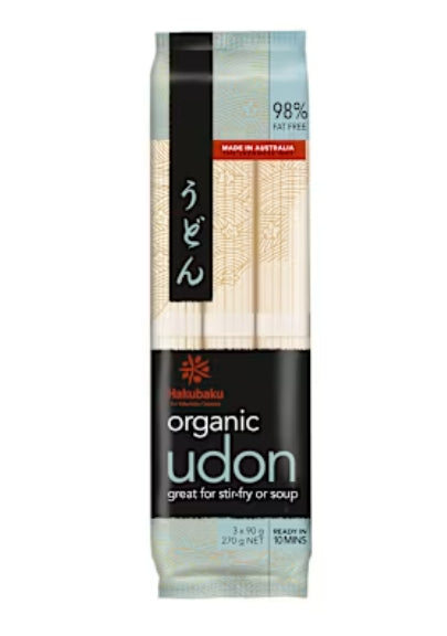 Hakubaku Organic Udon Noodles 270g × 12