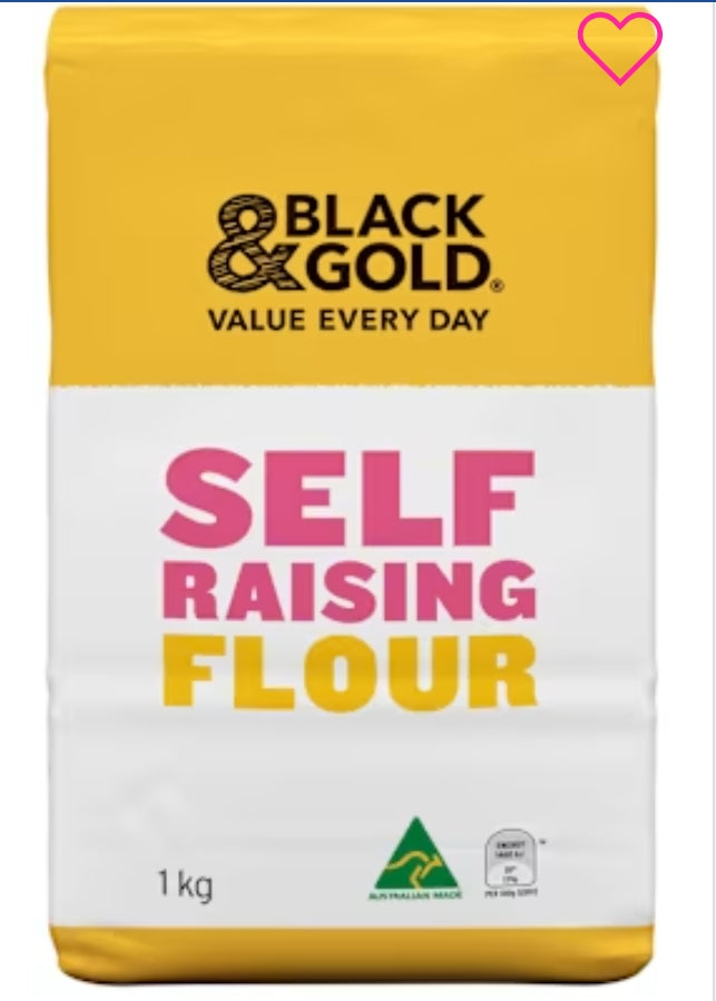 Black And Gold Self Raising
Flour 1kg