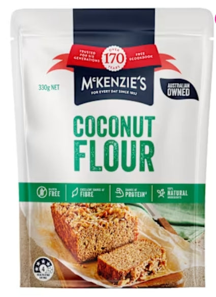 Mckenzie's Coconut Flour
Resealable 330g
