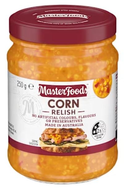 Masterfoods Relish Classic
Corn 250g