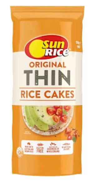 Sunrice Thin Rice Cakes
Original 150g