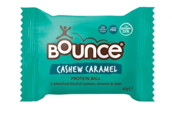Bounce Protein Energy Balls
Cashew Caramel 40g