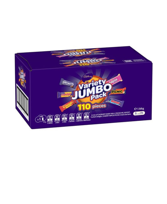 Cadbury Chocolate Variety Jumbo
Pack (110 pk)