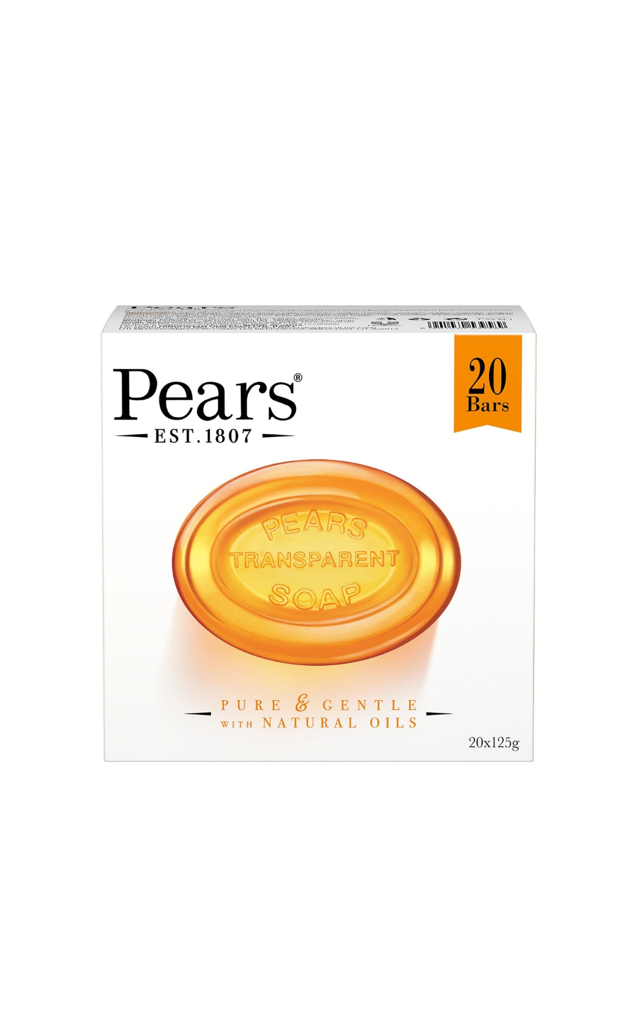 Pears Amber Transparent Soap 125
g x 20 pk