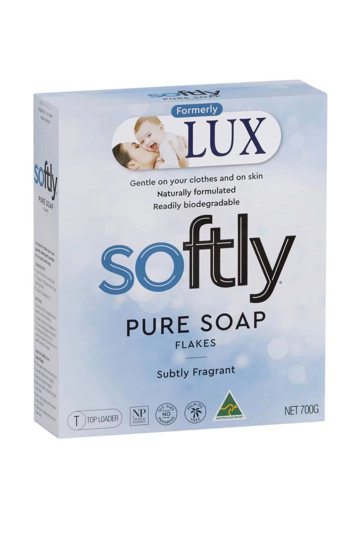 Softly Soap Flake Pure 700g X 4