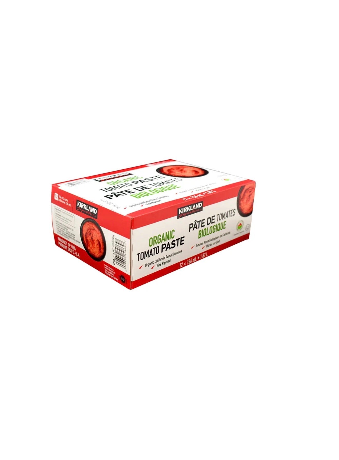 Kirkland Signature Organic Tomato Paste 12 pack 156ml cans