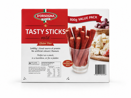 Dorsogna Tasty Sticks Mild 800g value pack snack sticks