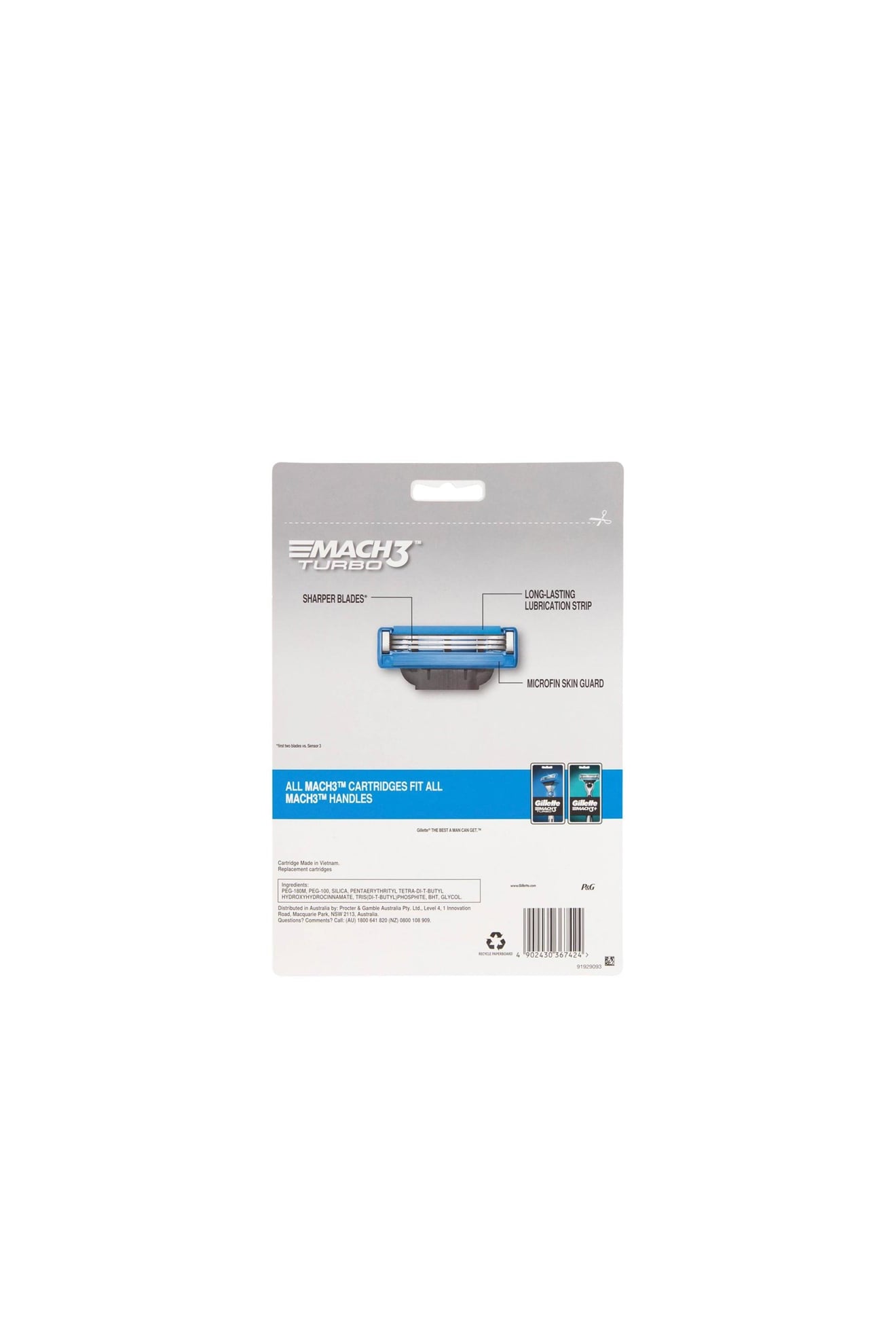 Gillette Mach3 Turbo Cartridges
20 pk