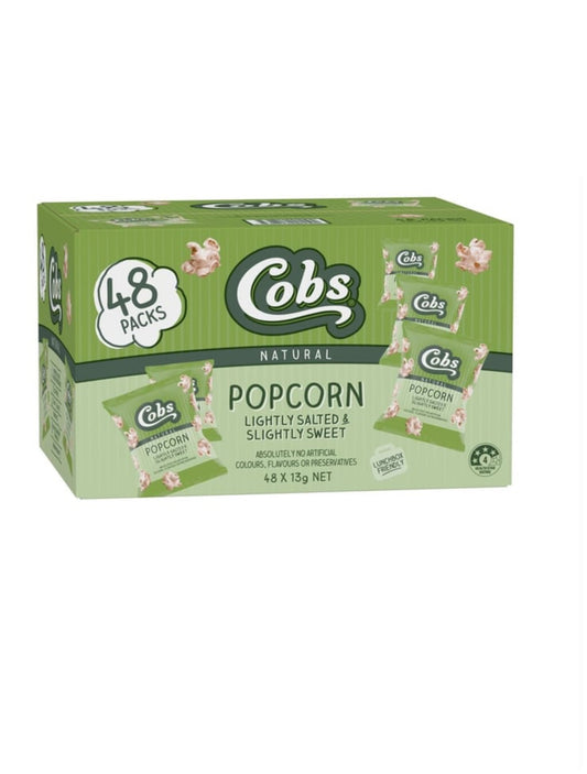 Cobs Lightly Salted & Sweet
Popcorn 1.69 oz x 13 ct