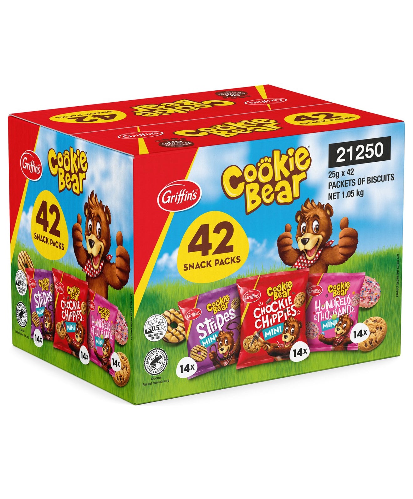 Cookie Bear Snack Packs (25 g x
42 pk)
