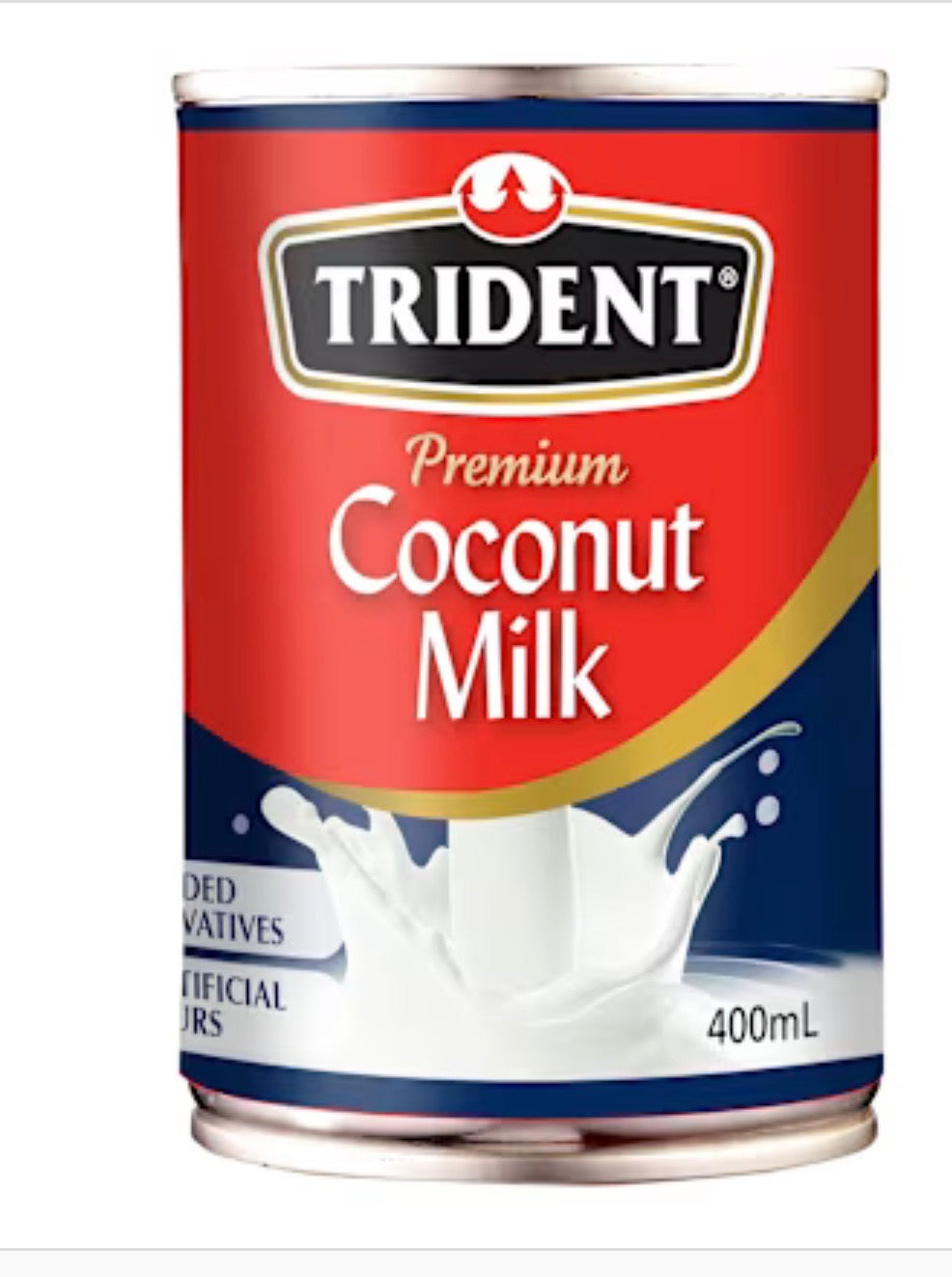 Trident Premium Coconut Milk 400ml can from carton of 12