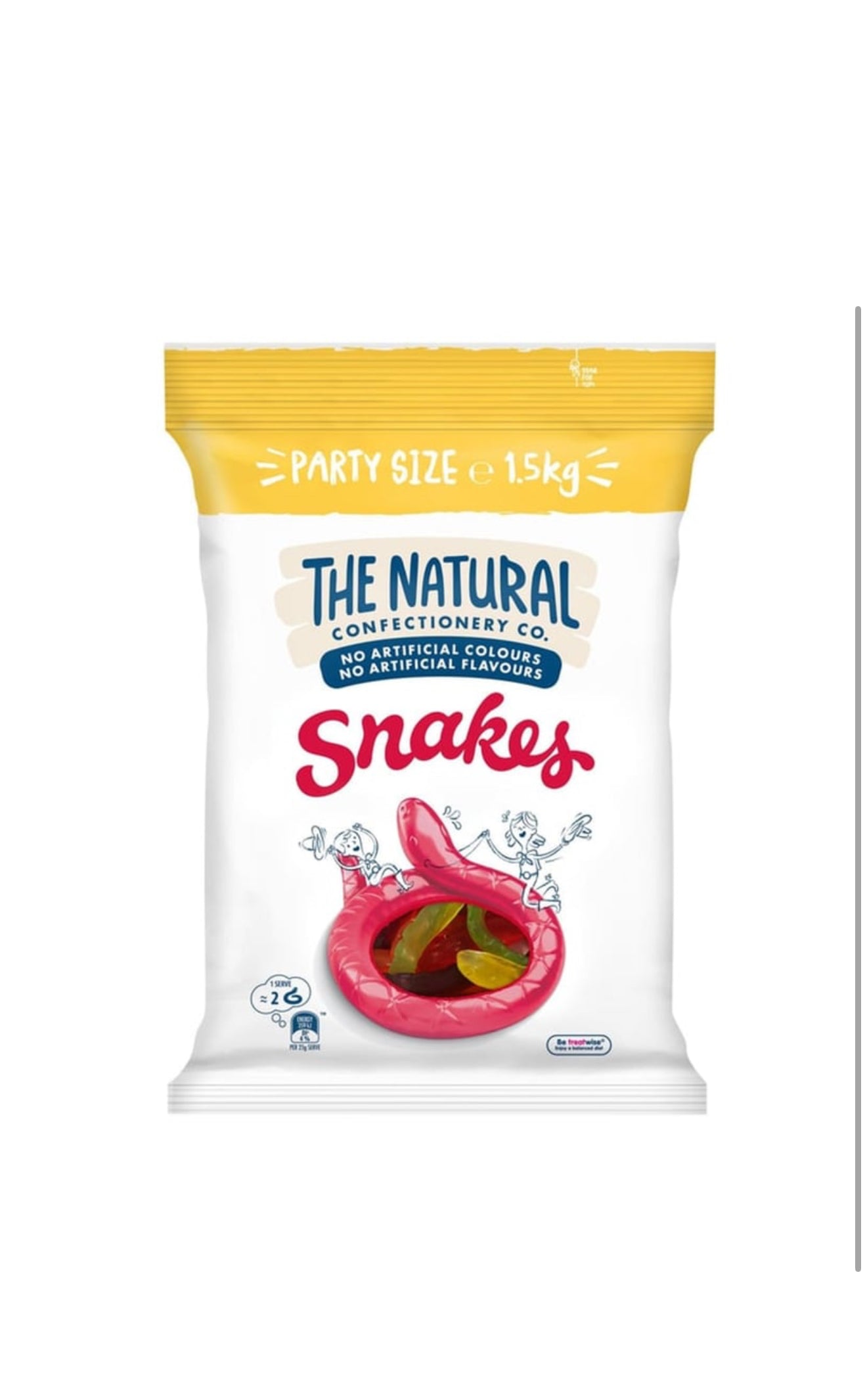 The Natural Confectionery Co.
Snakes Gummy 1.5 kg