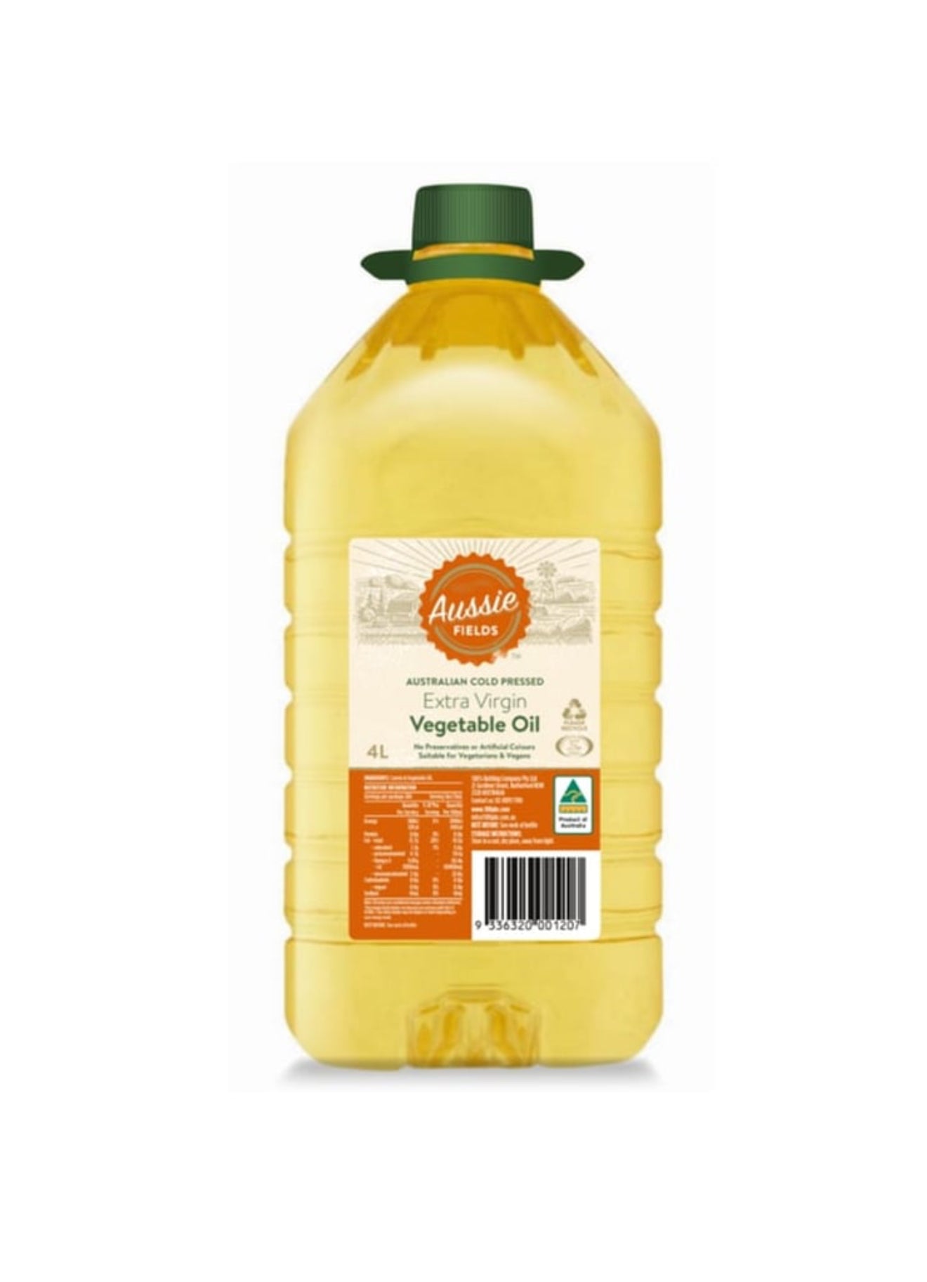 Aussie Fields Cold Pressed
Vegetable Oil 4 L