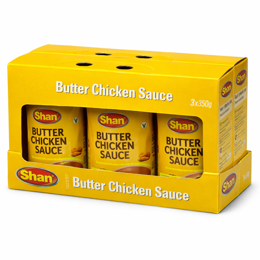 Shan butter chicken sauce pack 3x350g Indian cooking sauce