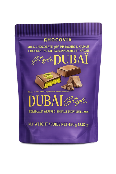 Chocovia Dubai Style Chocolate with Pistachio & Kadayif 450g