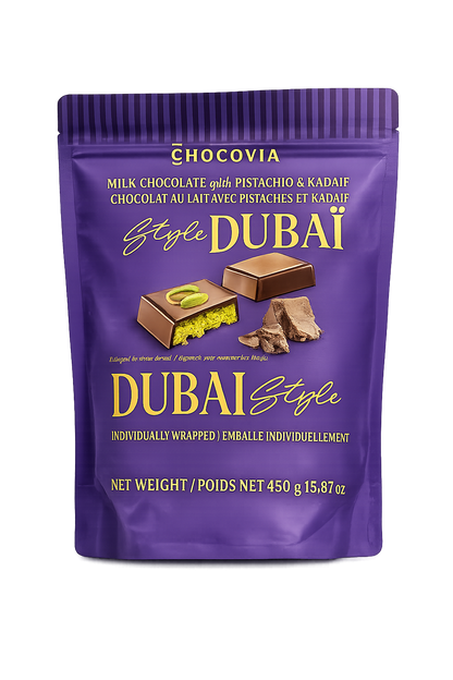 Chocovia Dubai Style Chocolate with Pistachio and Kadayif 450g