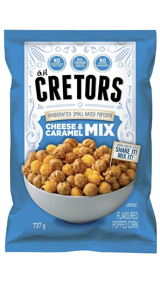 G.H. Cretors Cheese & Caramel
Popcorn 737 g