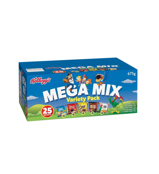 Kellogg's Cereal Mega Mix Cereal
Variety Pack 675 g