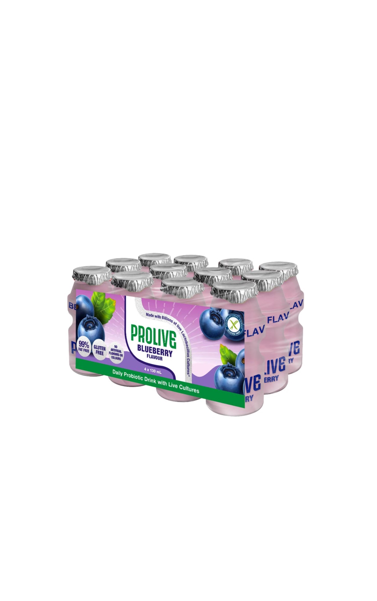 Pro Live Fermented Probiotic Drink
Blueberry 130 ml x 12 pk