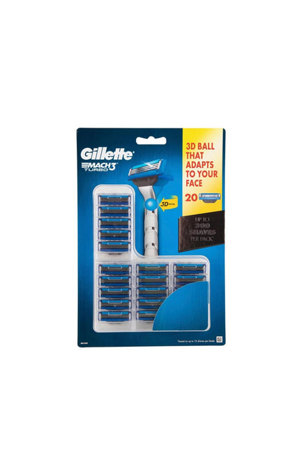 Gillette Mach3 Turbo Cartridges
20 pk