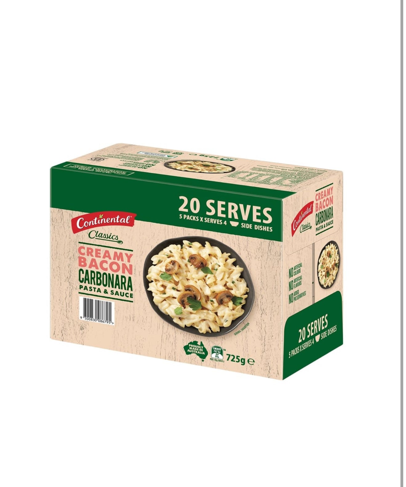 Continental Creamy Bacon
Carbonara (145 g x 5 pk)