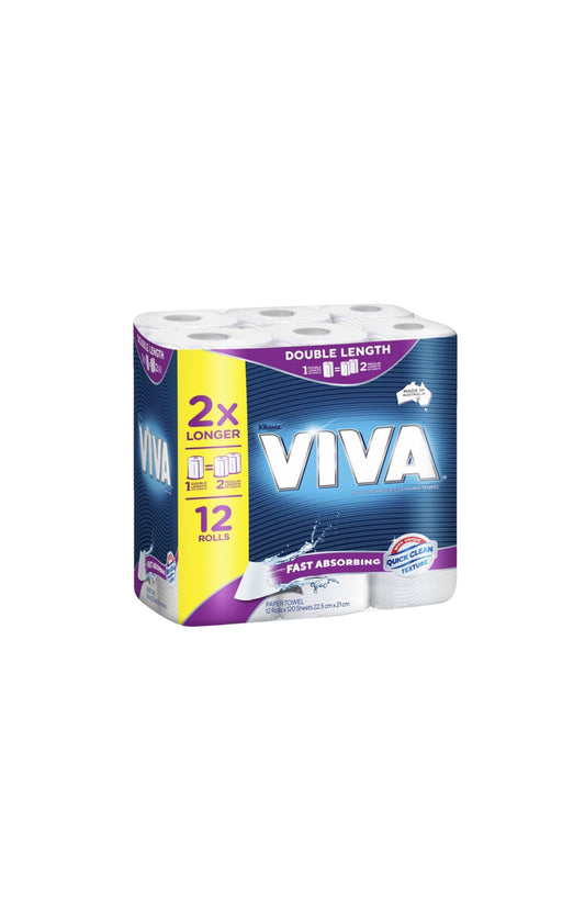 Viva Double Roll Paper Towel
Sheets 120 × 12 pk