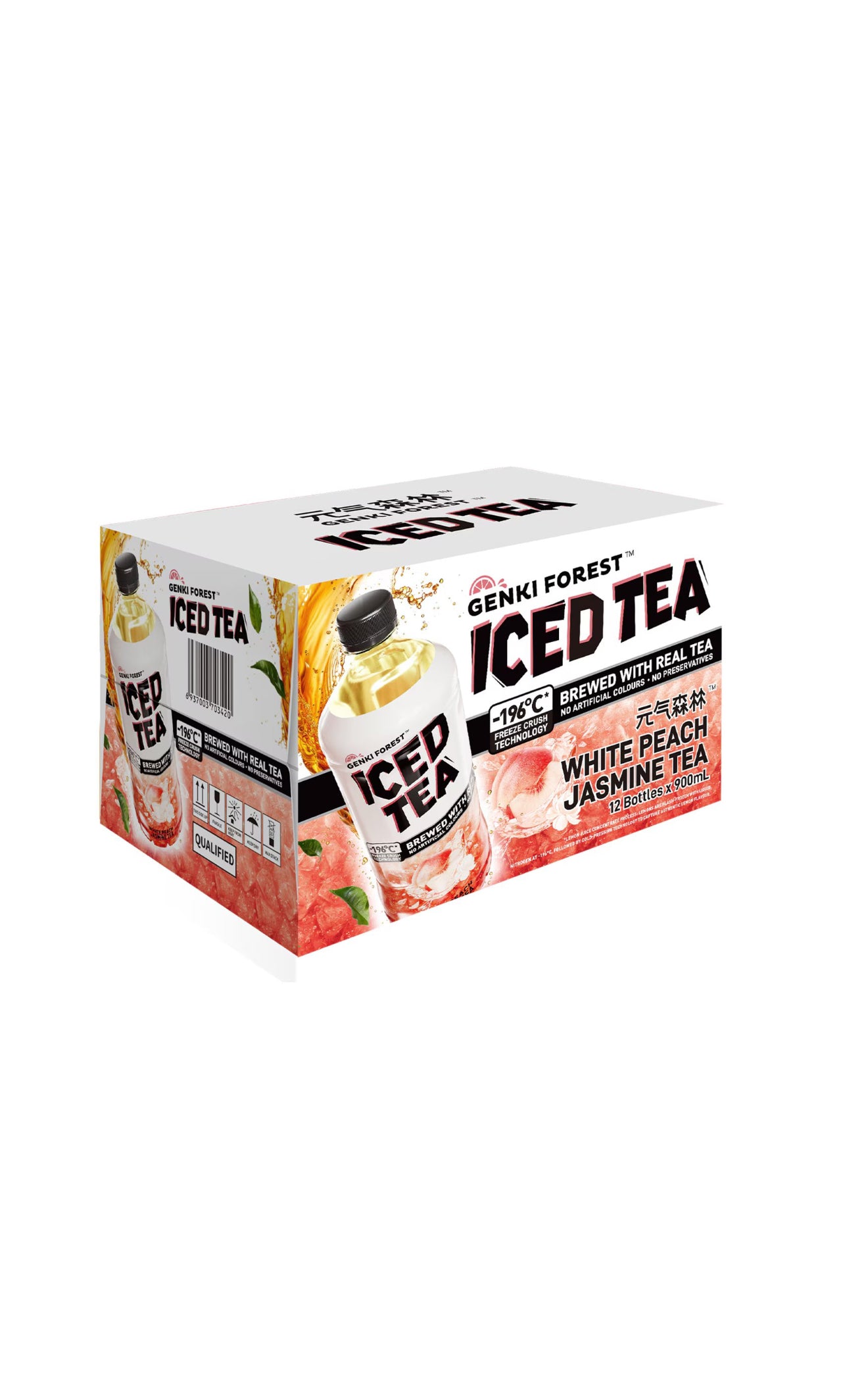 Genki Forest Peach Jasmine Ice Tea
900 ml x 12 pk