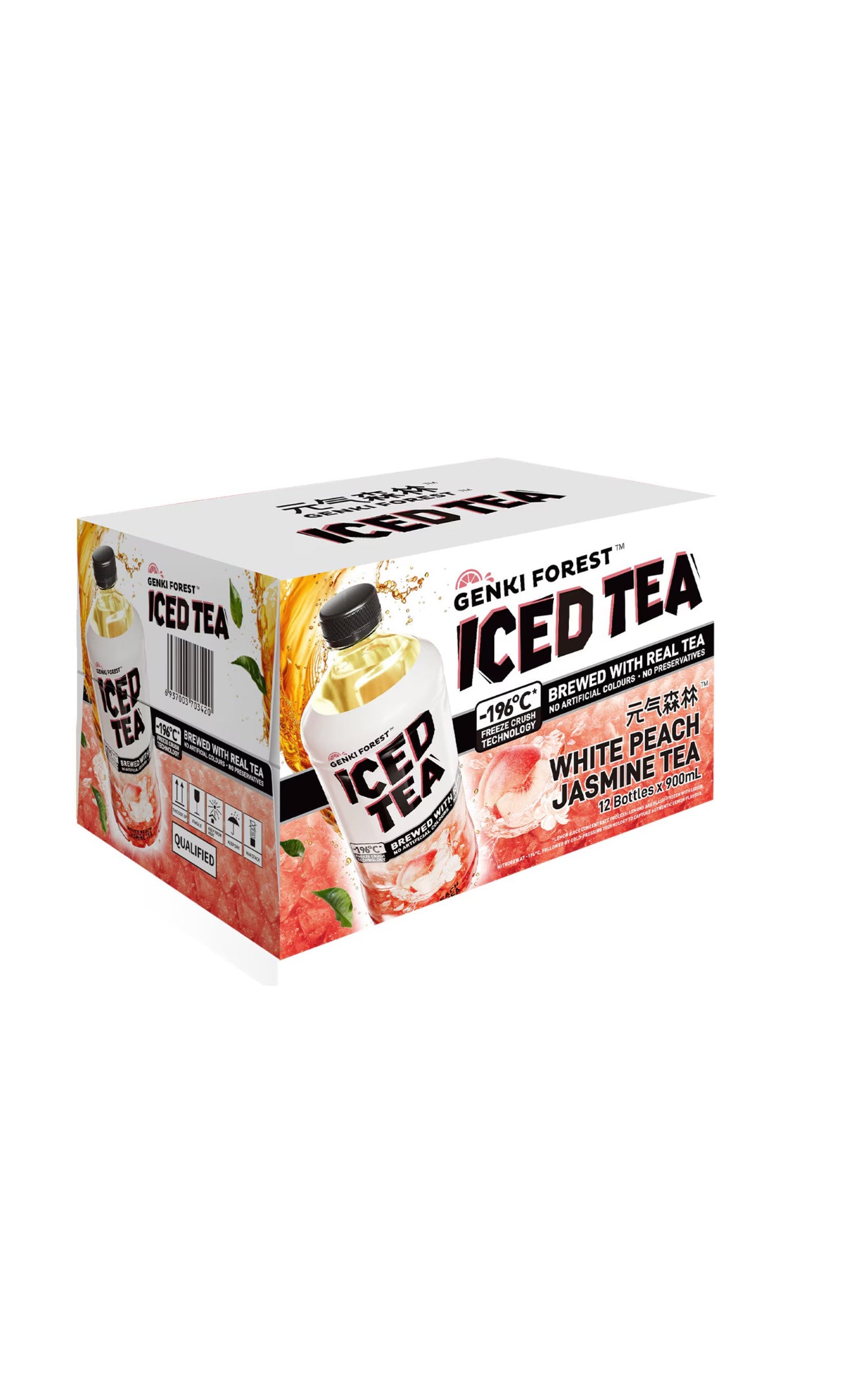 Genki Forest Peach Jasmine Iced Tea
900 ml x 12 pk