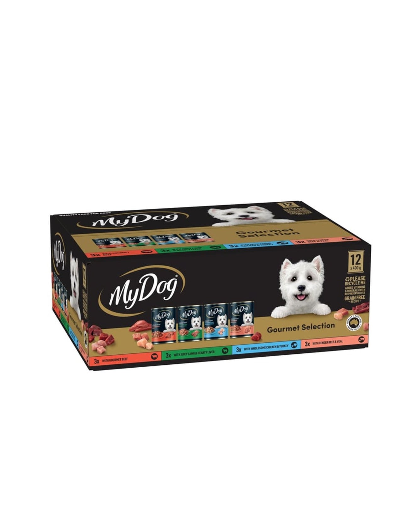 My Dog Gourmet Selection Wet
Dog Food 400 g x 12 pk