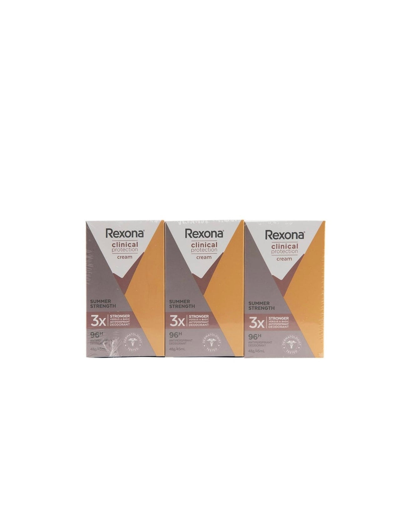 Rexona Clinical Protection
Deodorant 45 ml x 3 pk