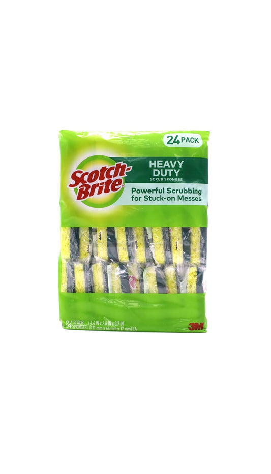 Scotch Brite Heavy Duty Scrub
Sponge 24 pk