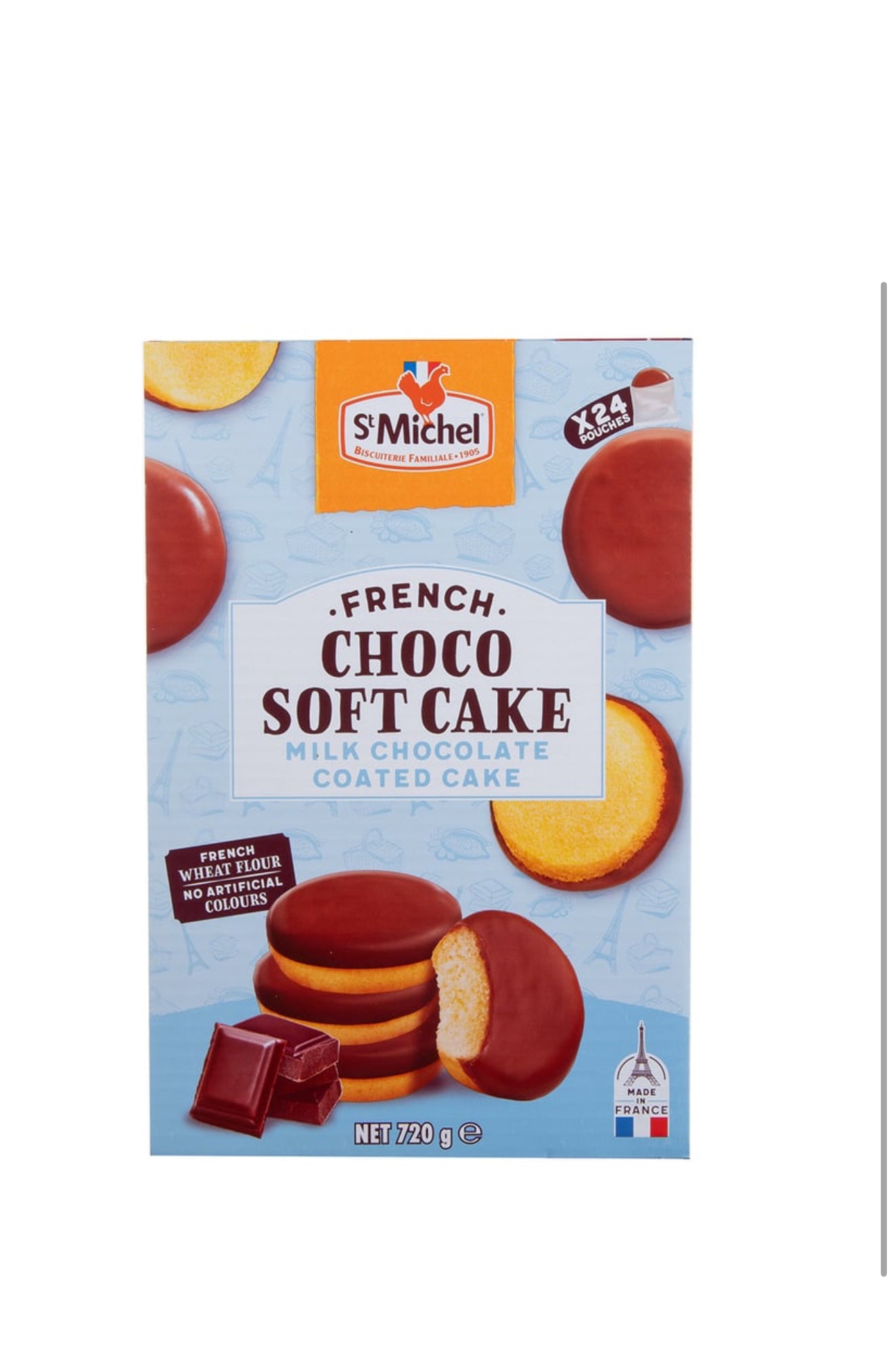 St Michel Coated Soft French Chocolate Milk Cake (720 g)