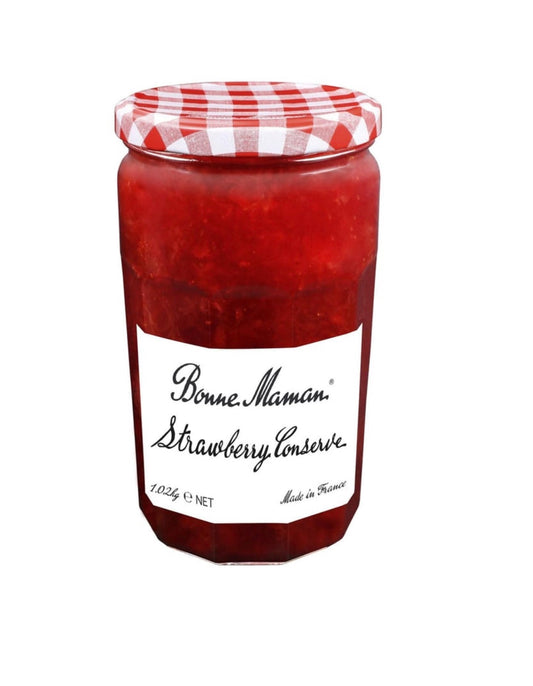 Bonne Maman Strawberry Conserve 1.02kg glass jar made in France