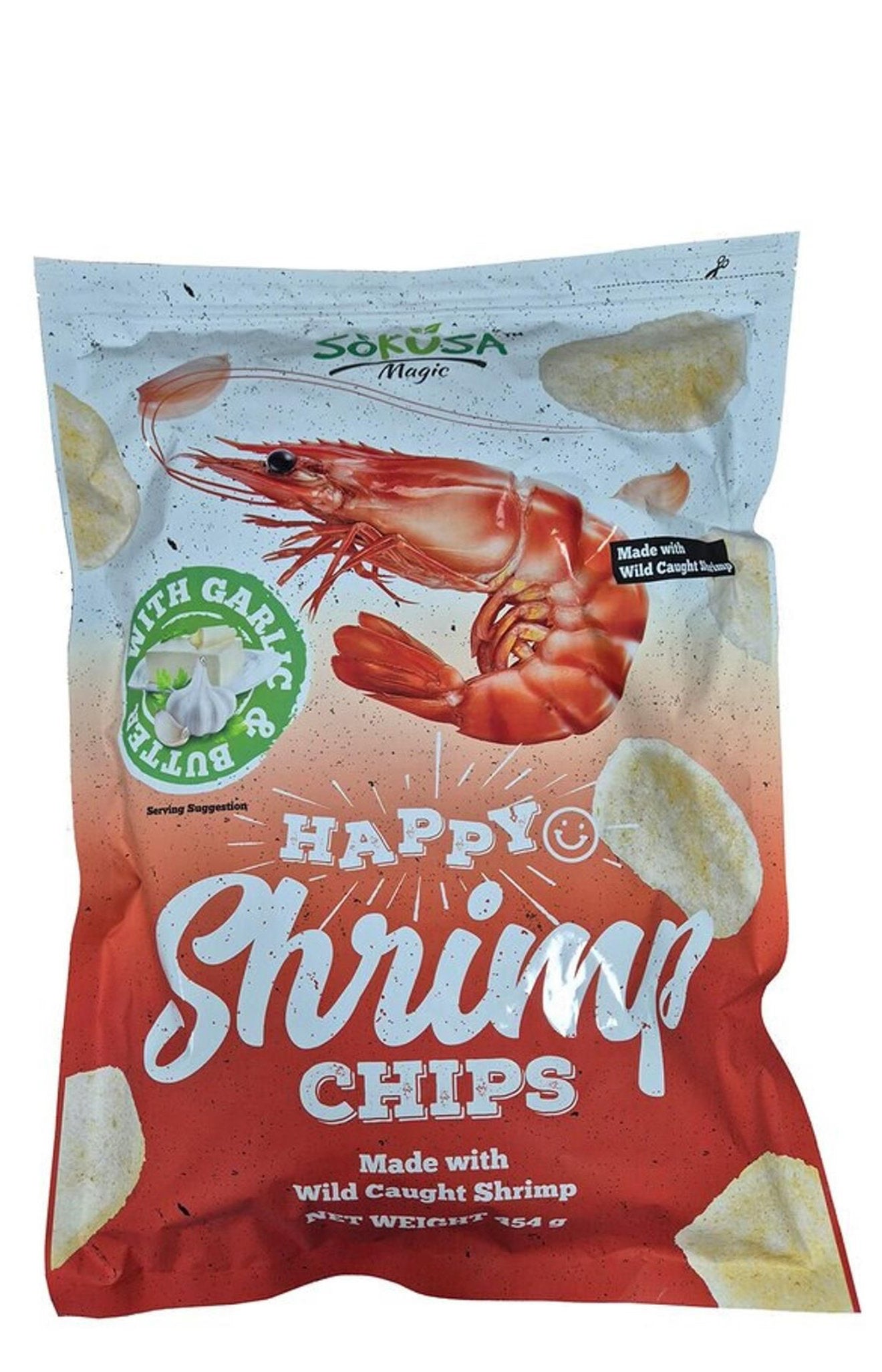 Sokusa Garlic Shrimp Chips (454 g)