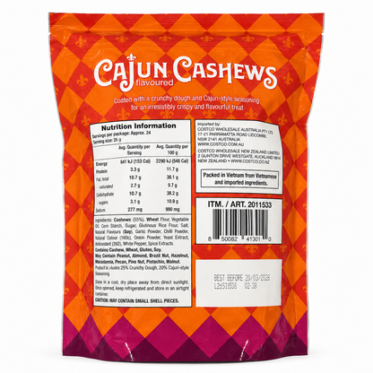 Cajun Flavoured Cashews Crispy Cracker Coating 680g