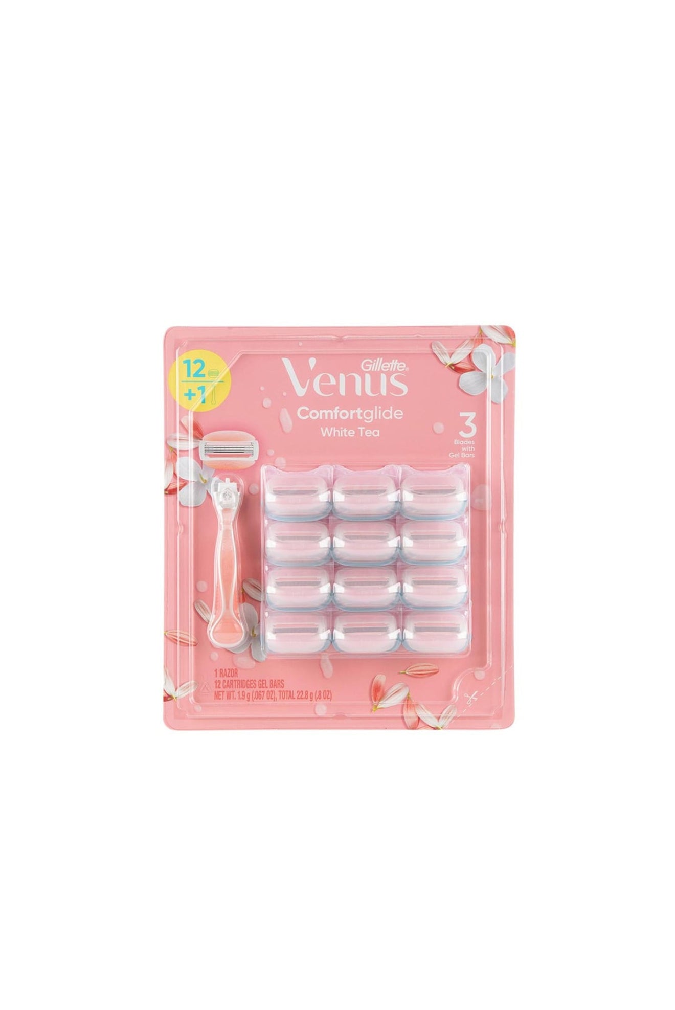 Gillette Venus Comfortglide Handle
Razor + 12 Cartridges