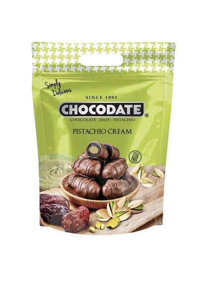 Dubai Chocodate Chocolate Date Pistachio Cream Dates 525g Individual Wrapped