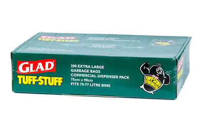 Glad Tuff Stuff Garbage Bags 70L Bin 200 Count