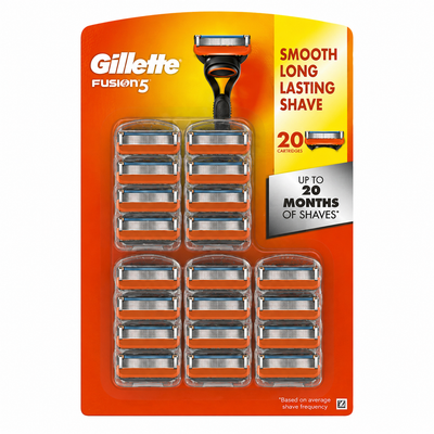 Gillette Fusion5 Razor Blade Cartridges 20 Pack