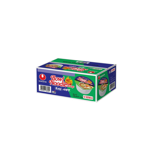 Nongshim Hot & Spicy Bowl Noodle
(1.03 kg) 12pk