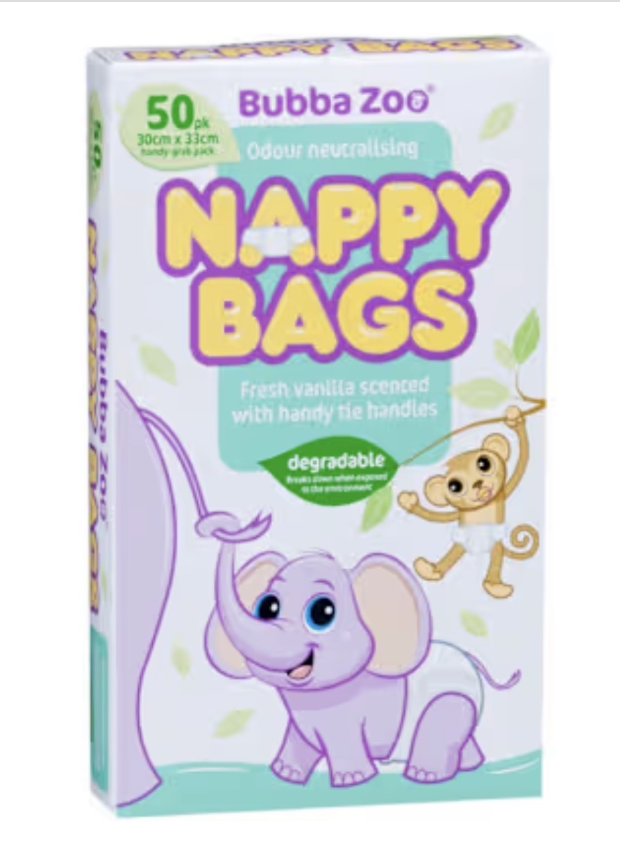Bubbazoo Nappy Bags 6 x 50pk