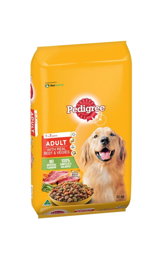 Pedigree Adult Beef & Vegetable
20 kg