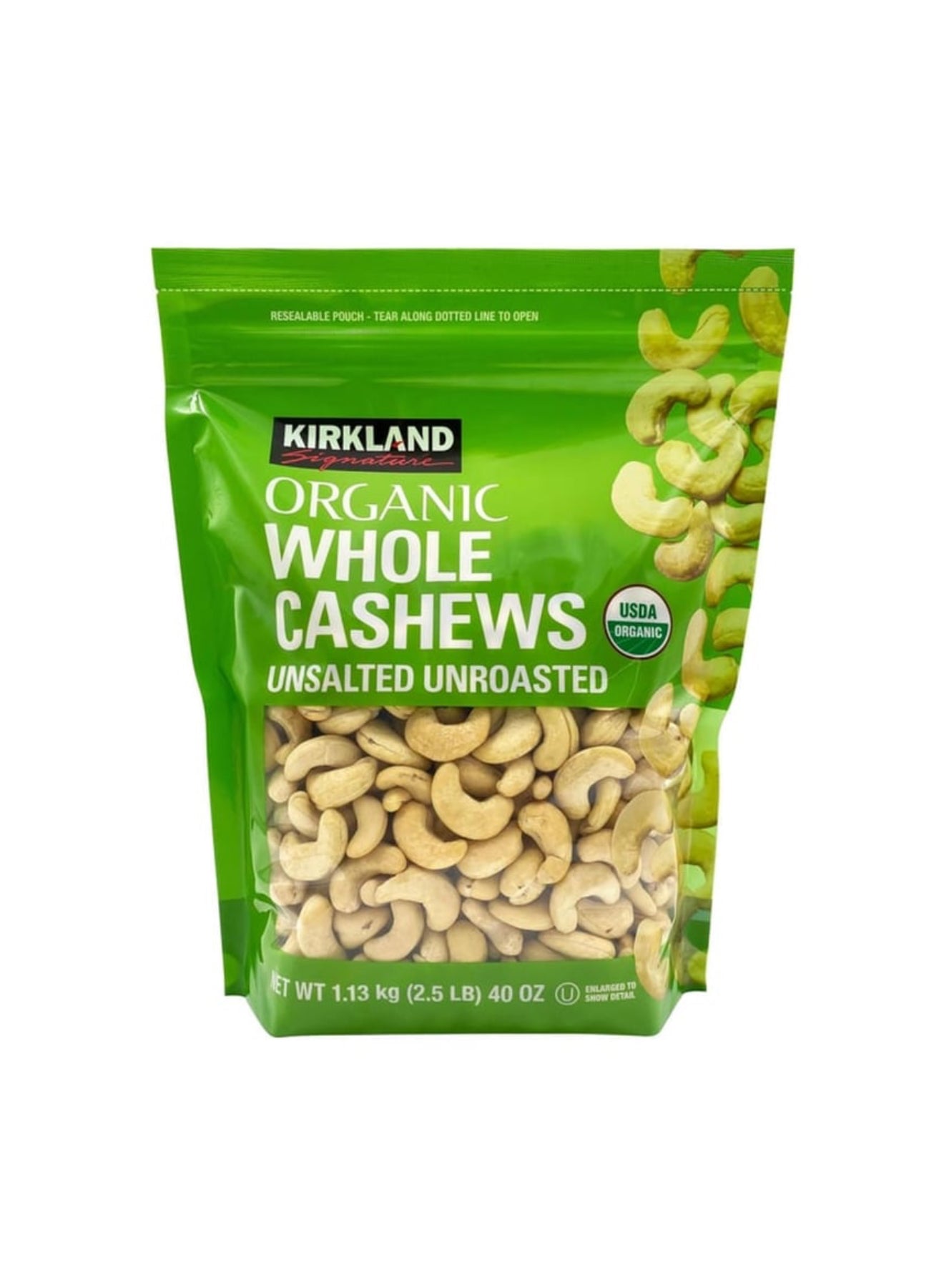 Kirkland Signature Organic Cashews
(1.13 kg)